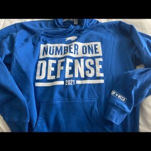 Buffalo Bills 2021 Number One Defense Hooded Sweatshirt Buf On Weck 🏈